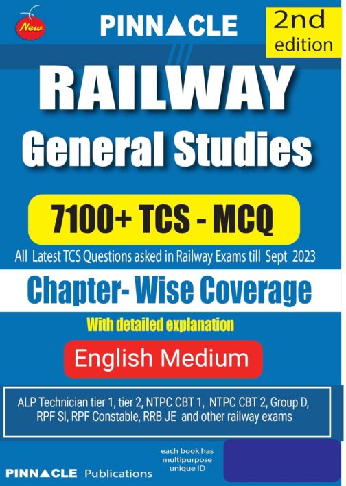 Railway General Studies 7100 TCS MCQ chapter-wise coverage 2nd Edition english medium