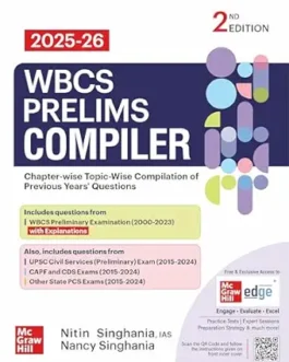 WBCS Prelims PYQs Compiler, 2e for 2026 Exam | 24 Years WBCS Prelims Solved Questions (2000-2023) | 2000+ Questions from 10 years of UPSC CSE , CAPF and Other State PSC Exams (2015-2024) Paperback – 31 July 2025